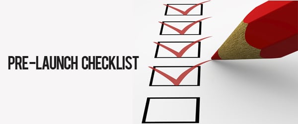 checklist avant le lancement de votre site web