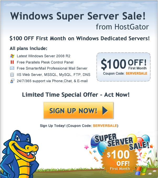 HostGator Windows Dedicated Servers