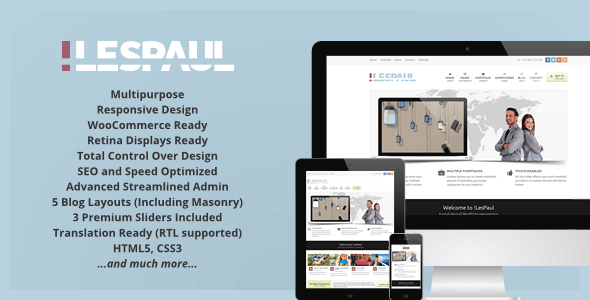 LesPaul WordPress Theme